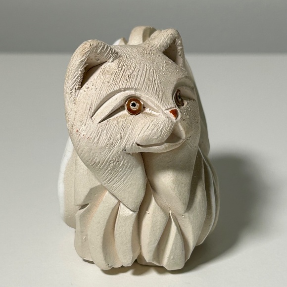 Artesania Rinconada Sculpted Persian Cat Figurine Glazed Accents 3.5" - Picture 3 of 7